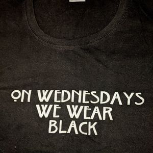 "On Wednesdays We Wear Black" Tee t-shirt